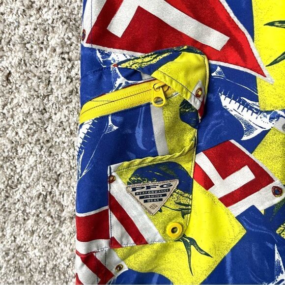 Columbia Board Shorts Mens 32 PFG Omni-Shield Terminal Tackle Fish Bottle Opener - Picture 2 of 7